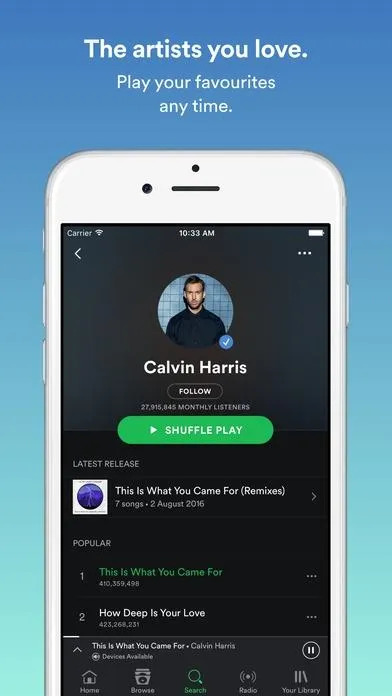 Spotify: Listen To & Stream Music for Free