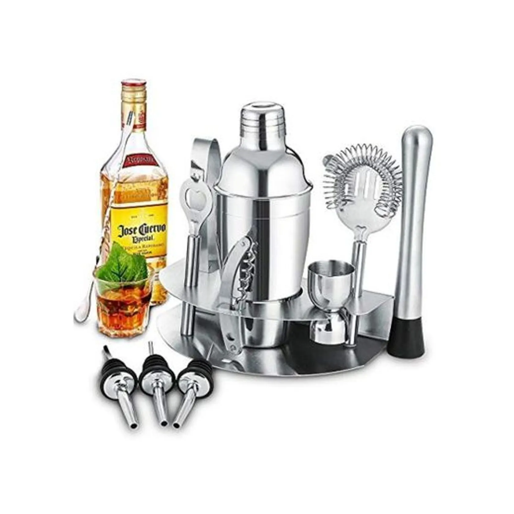 Coctelera de Cóctel, Conjunto Coctelera de 12 Piezas