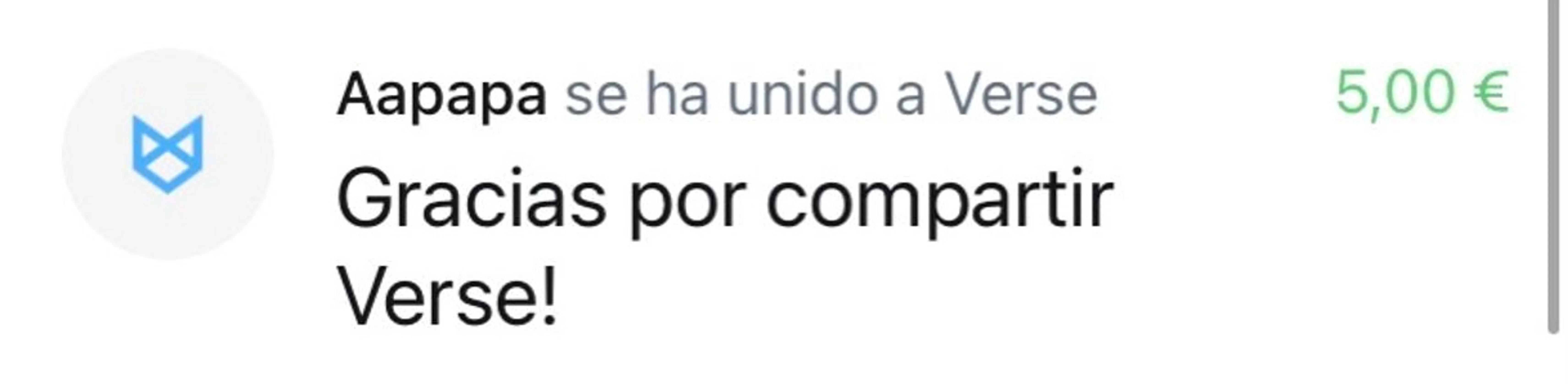 App verse. Esta muy bien para intercambiar dinero con amigos