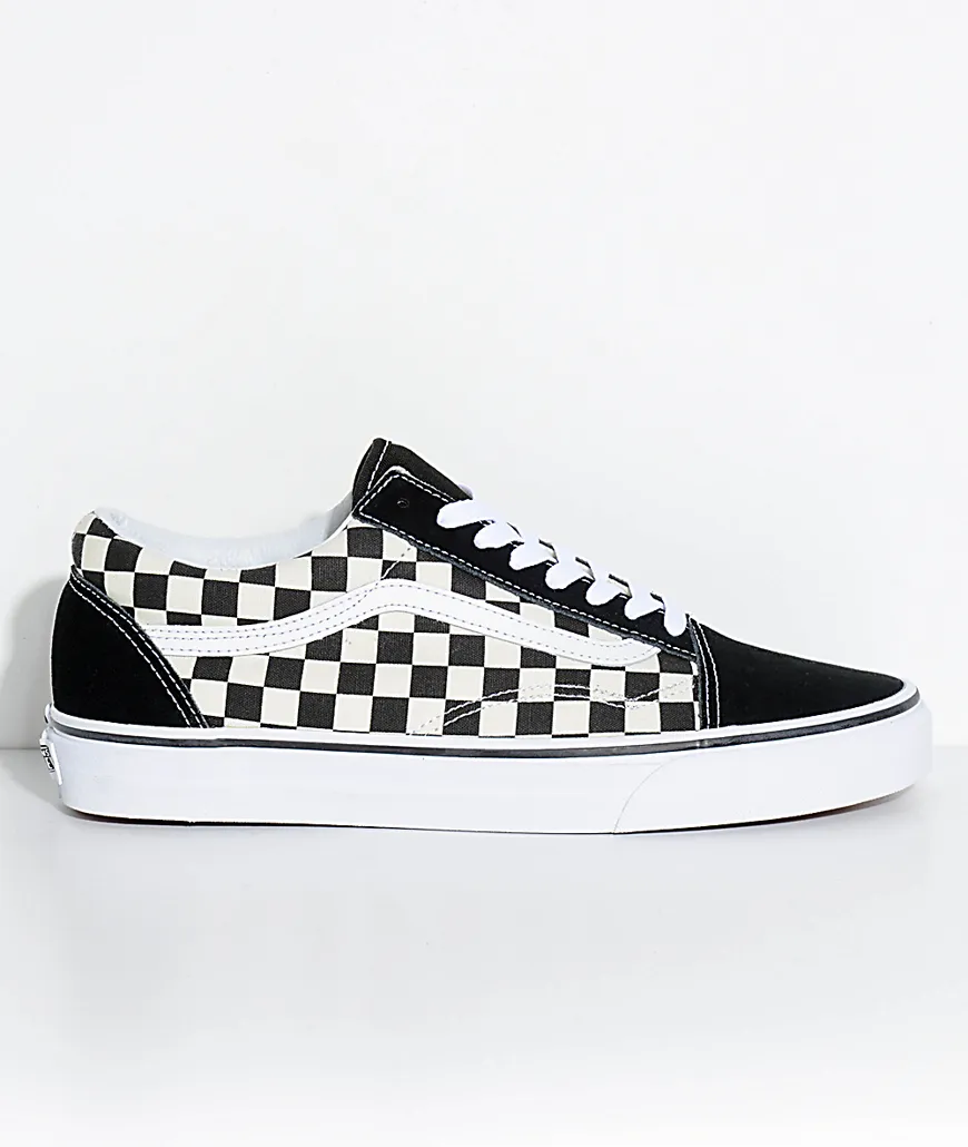 Vans cuadros blancos y negros
