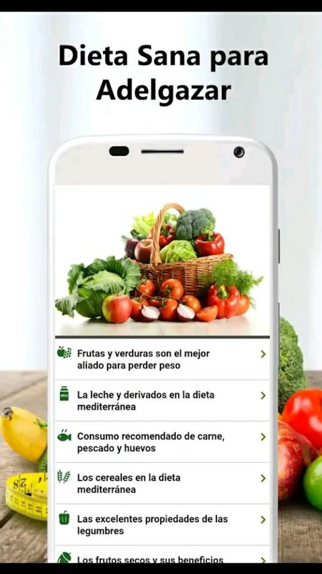 Mantén una buena alimentación para la buena salud.