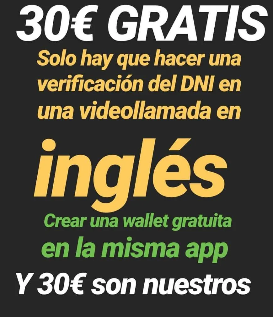 30 euros completamente gratis, en el link más info