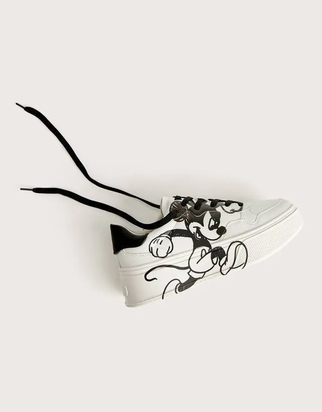 Sapatilhas com plataforma "Mickey gets arty"