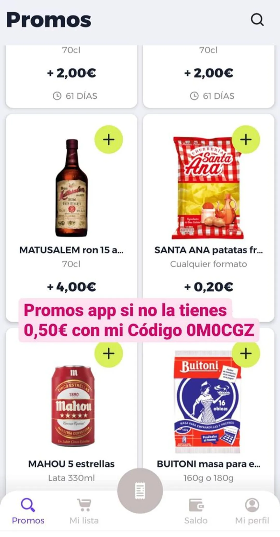 Promos app store android