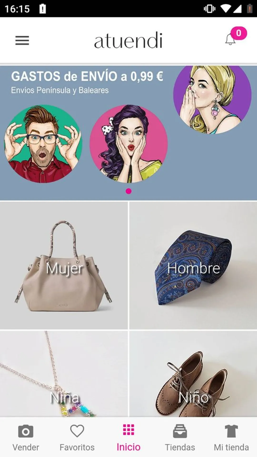 Atiendi - Vende y compra ropa.