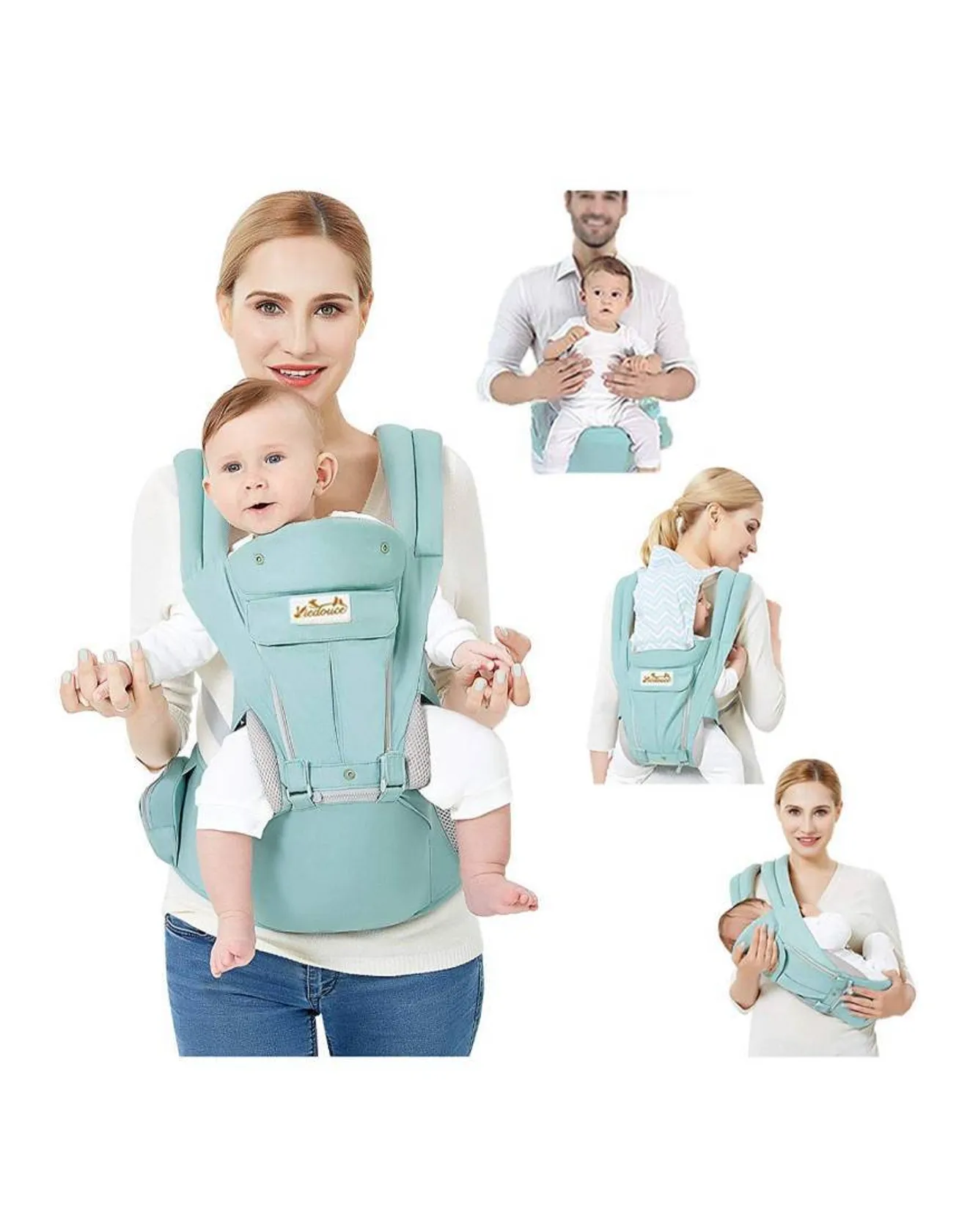 Portabebe Ergonómico con Asiento/Puro algodón