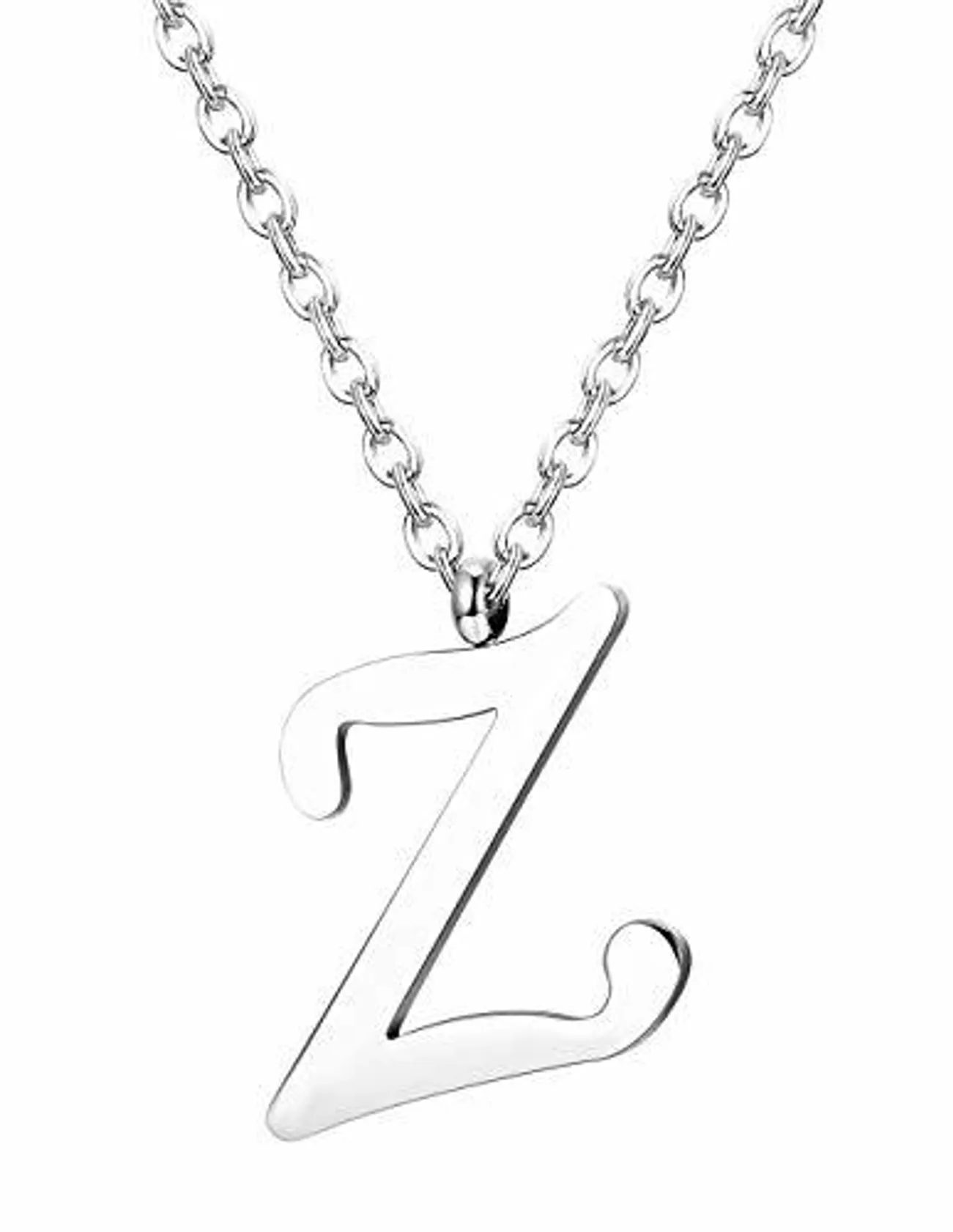 Yadoca Colgante de 26 Letras Collar de Acero Inoxidable Hombres Mujeres 56cm