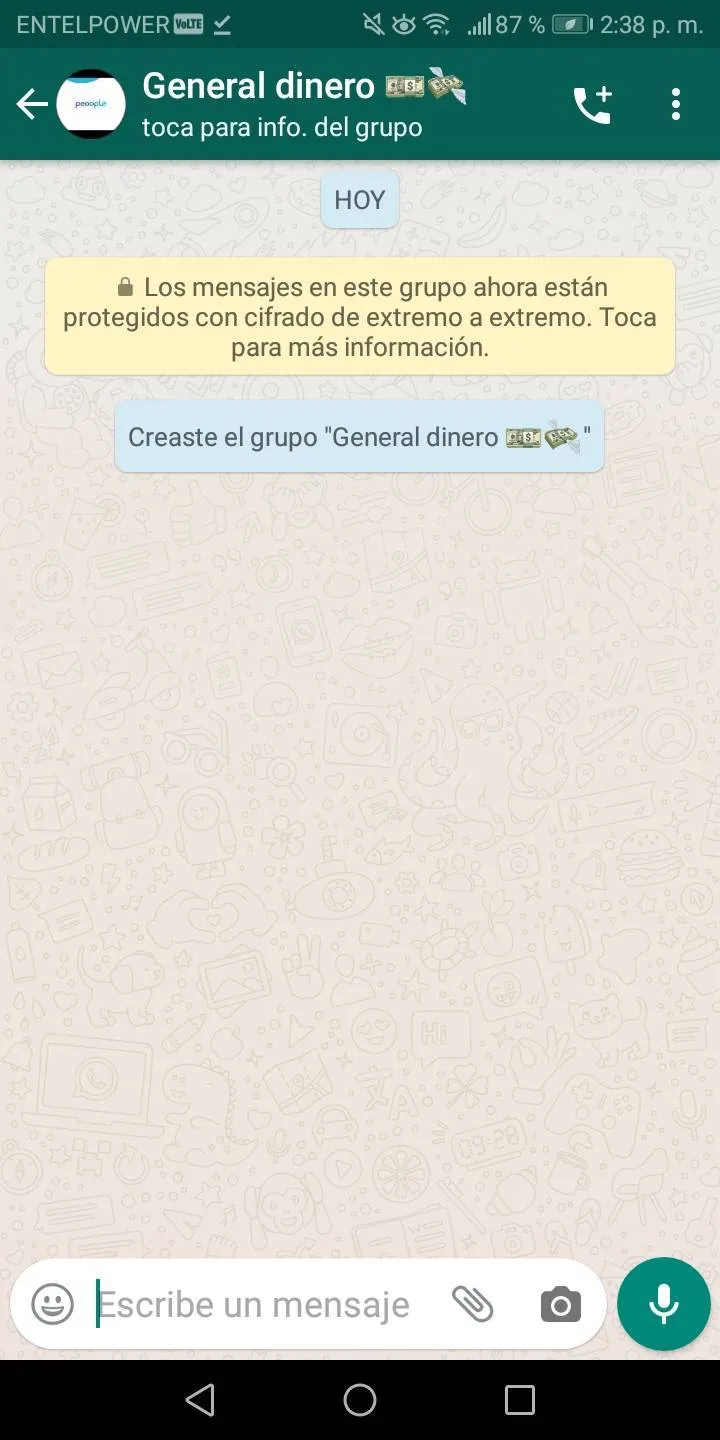 WhatsApp de peoople para general dinero 🤩