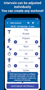 Tabata Timer: Interval Timer Workout Timer HIIT