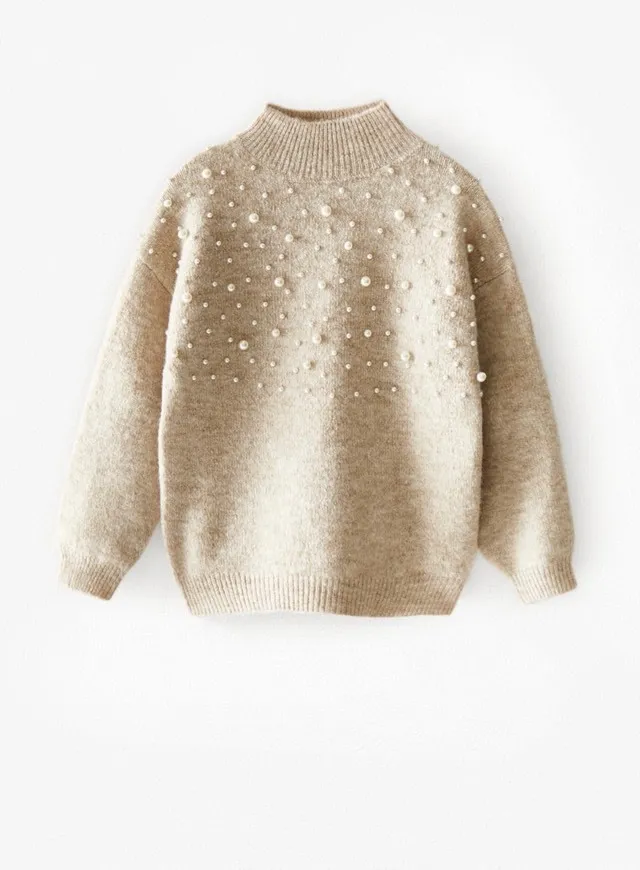 Malha da zara com pérolas