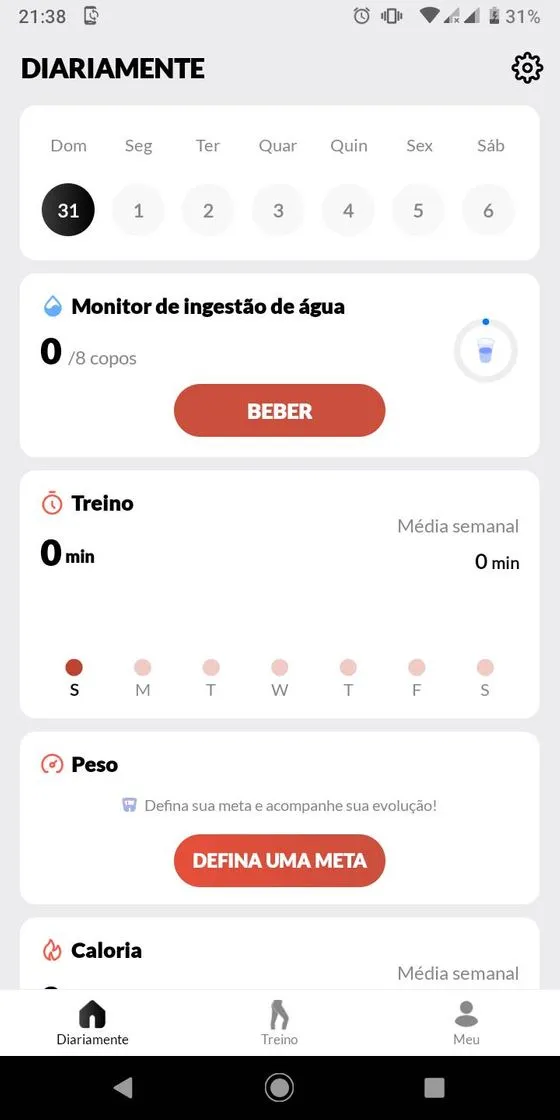 App para treinar em casa
