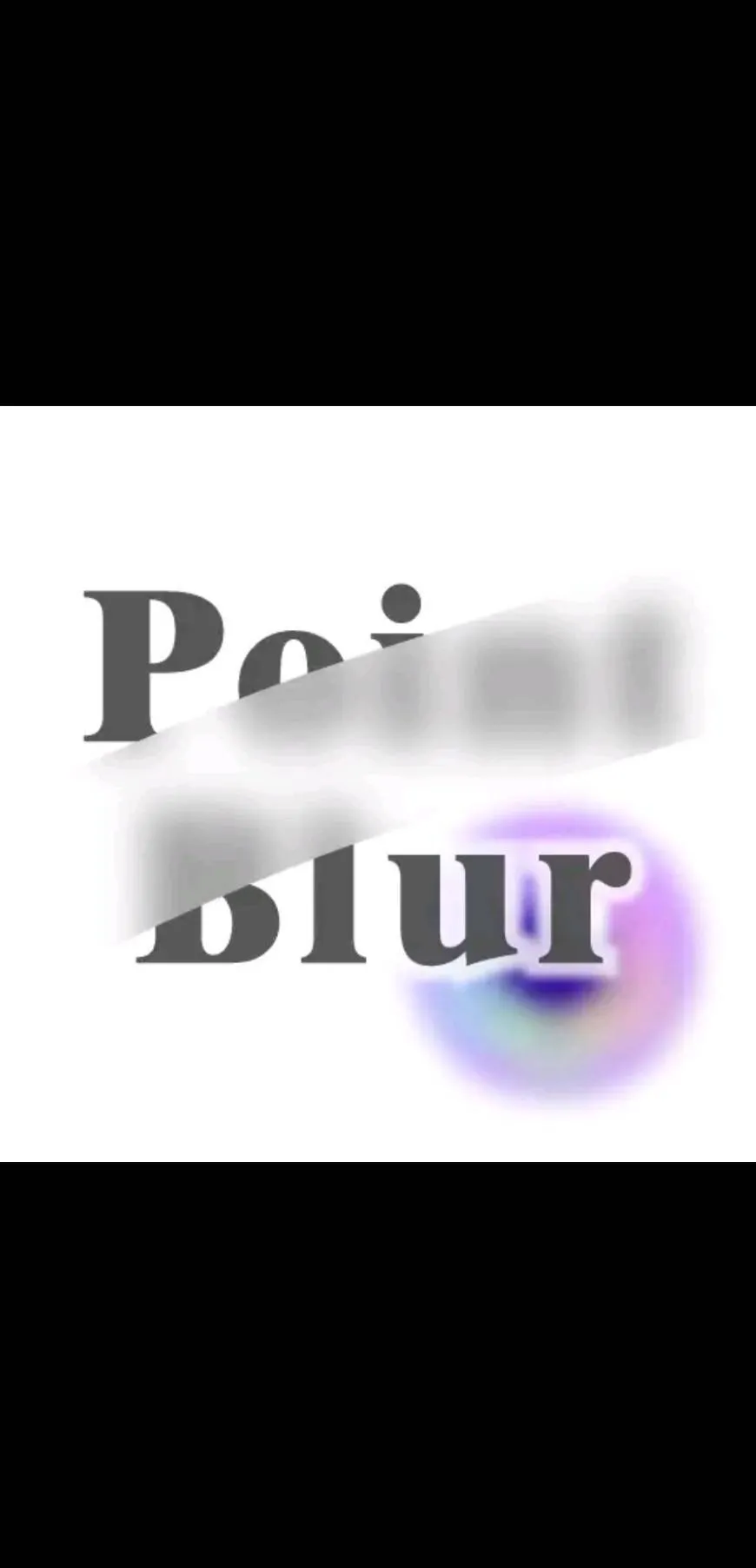 Point blur