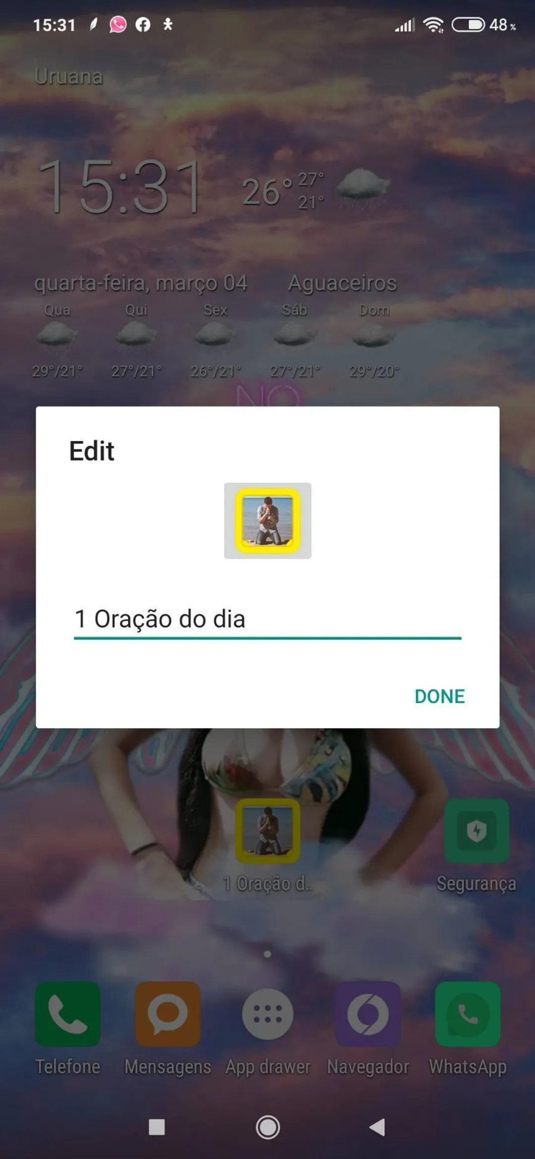 1 oração do dia