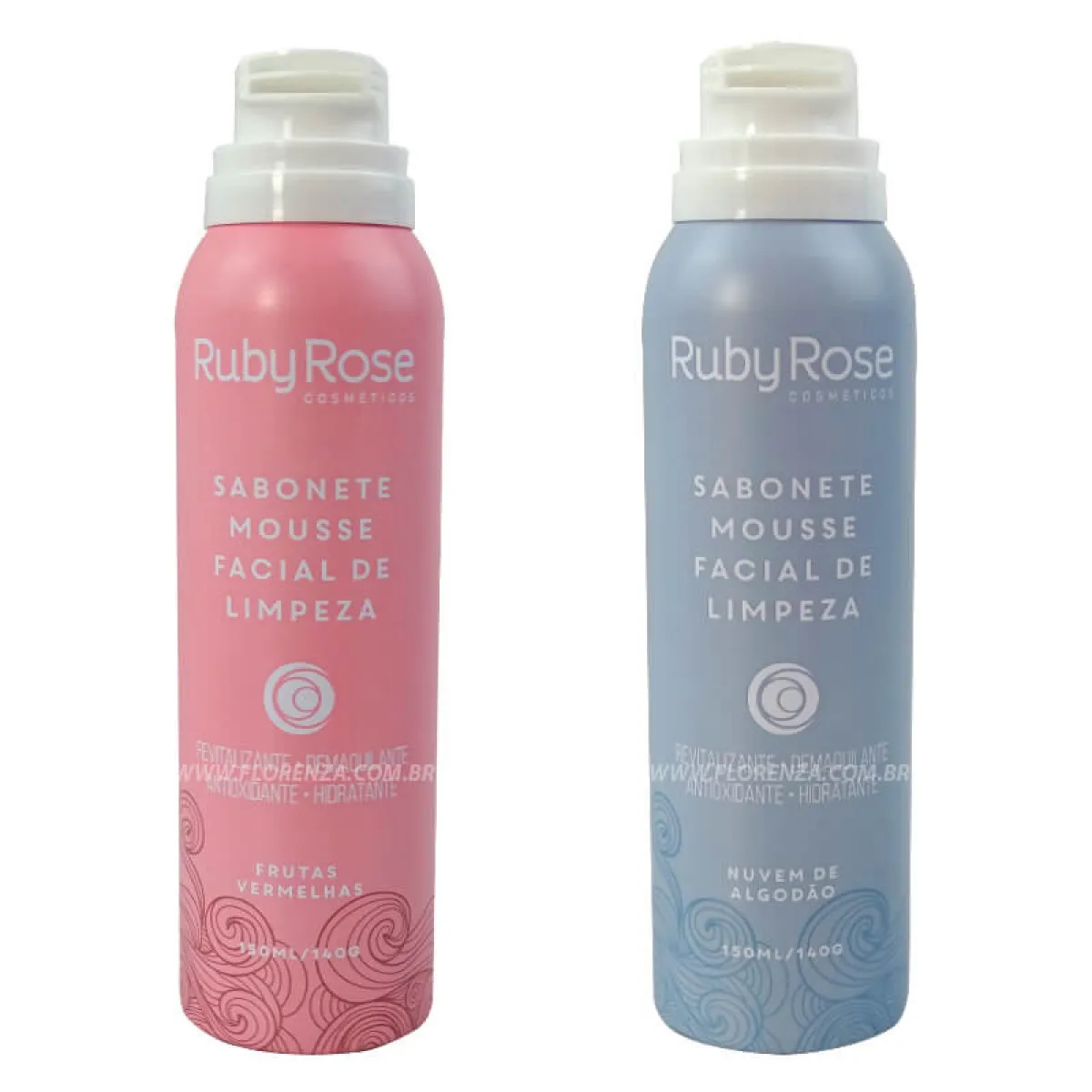 Sabonete mousse Ruby Rose