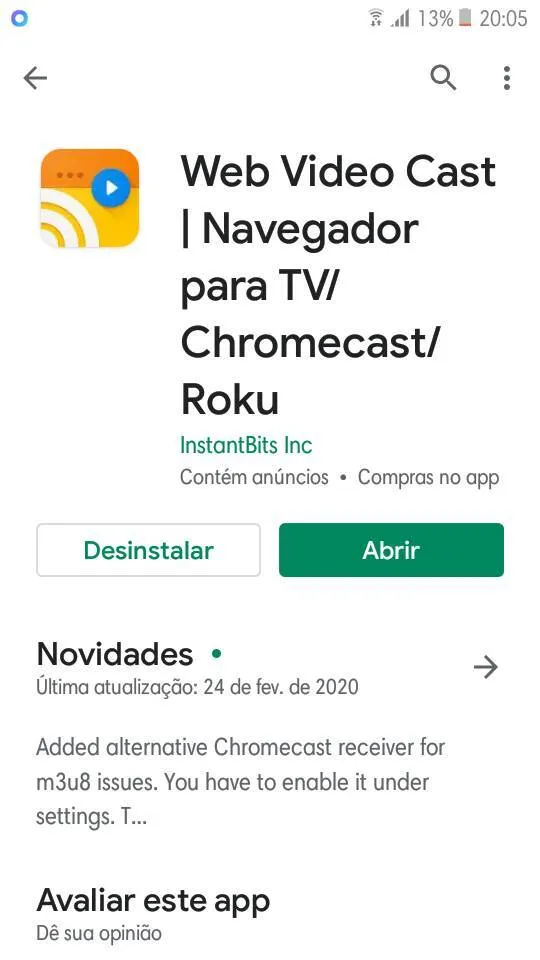 Web vídeo caster
