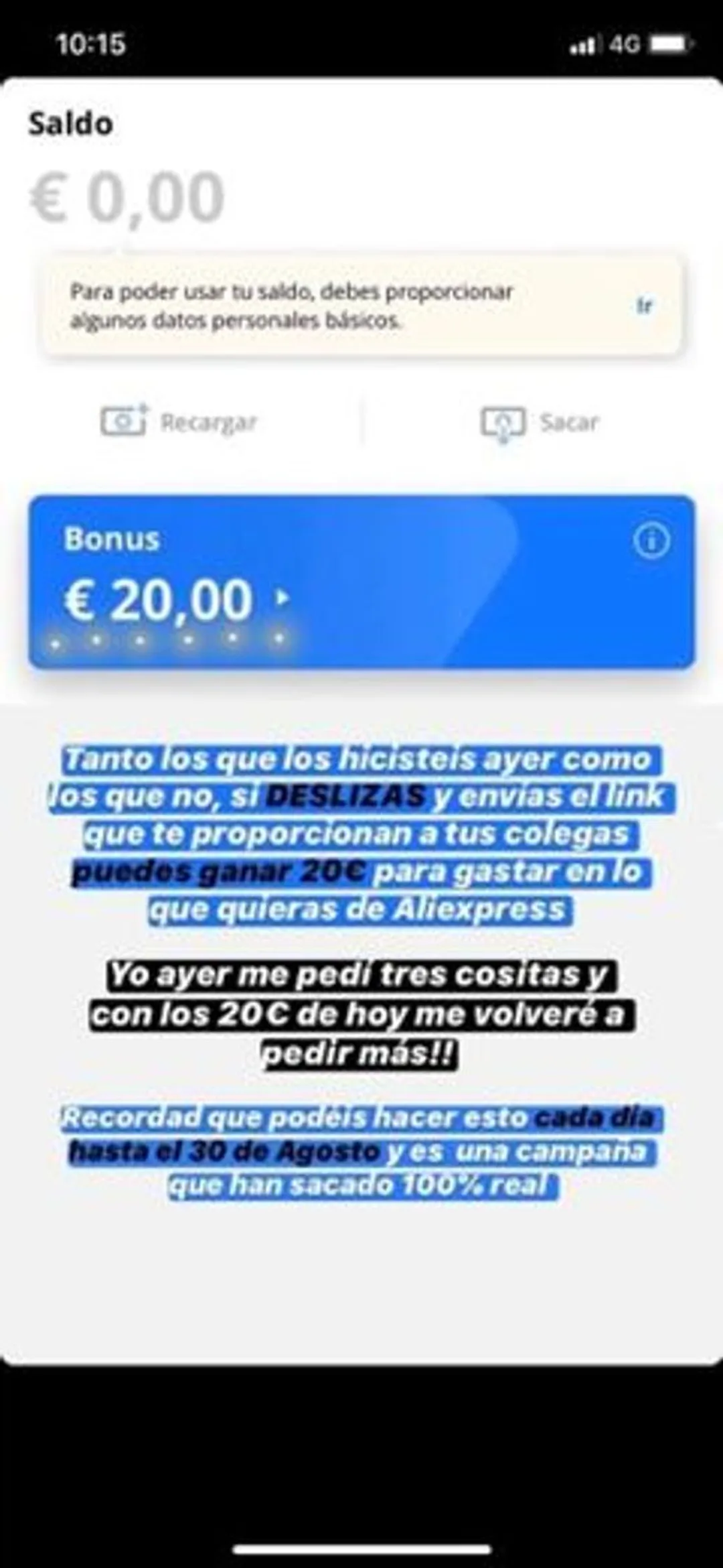 GANA 20€ DIARIOS PARA GASTAR EN ALIEXPRESS AQUÍ 👈🏼