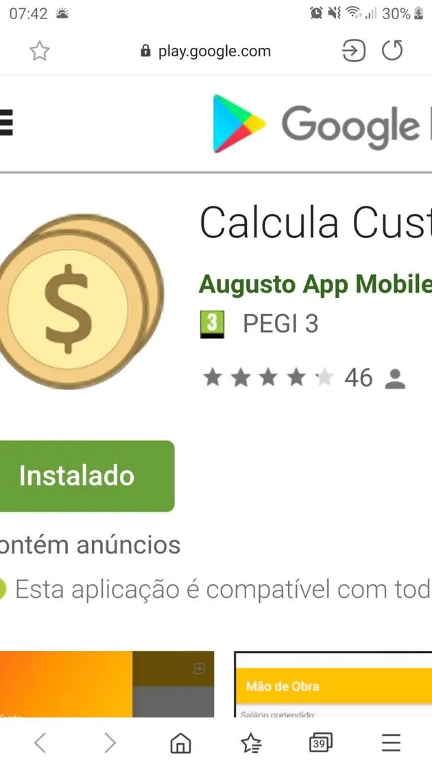 Calcula custo