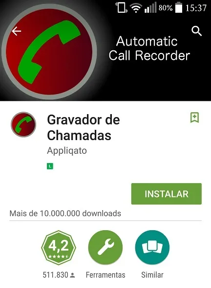Gravador de Chamadas Automático