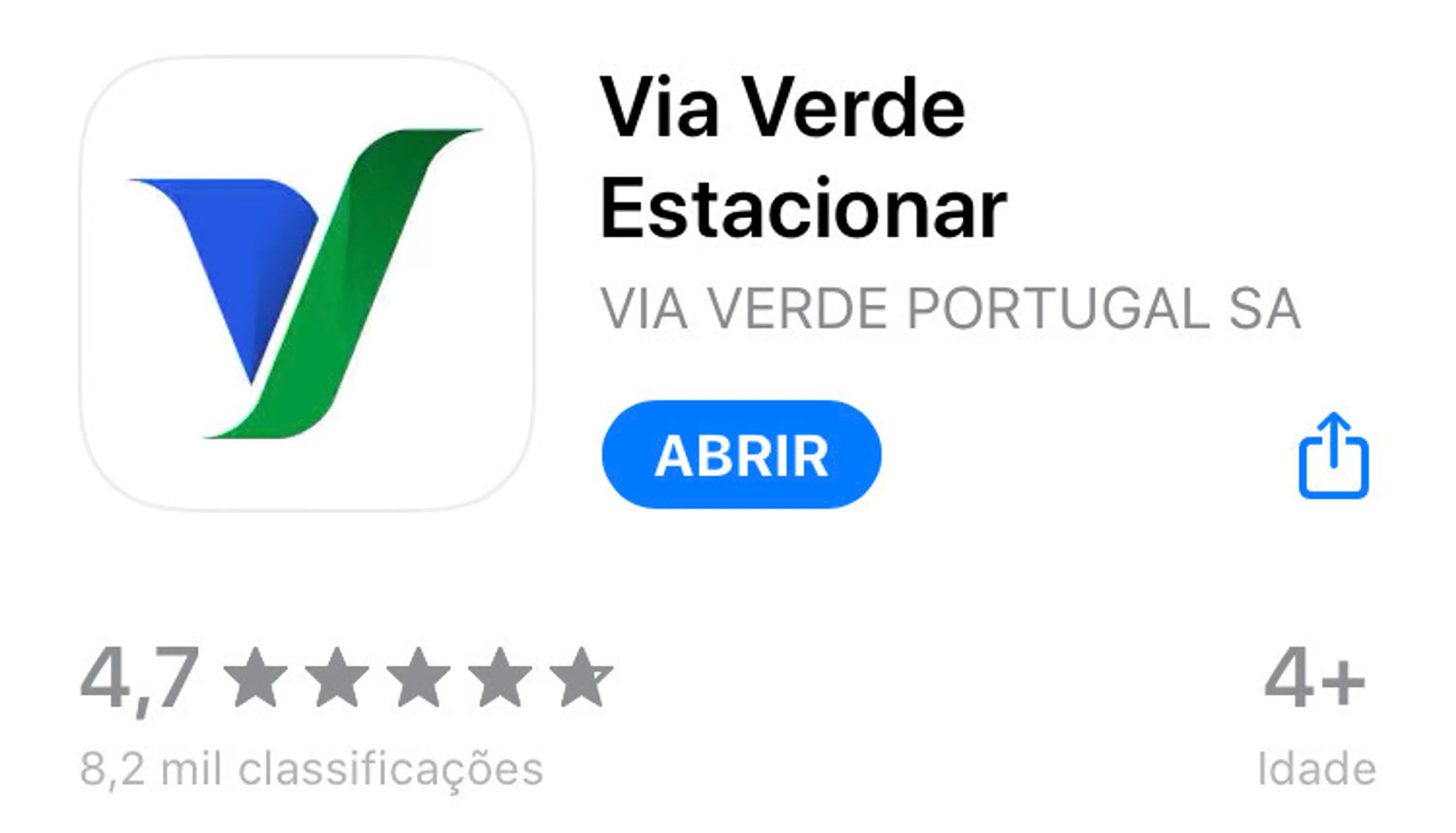 Serviços: Via Verde Estacionar