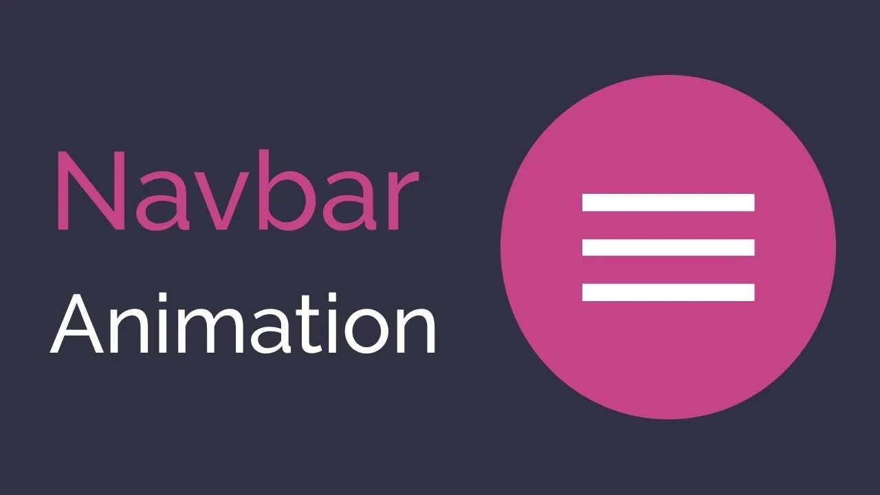 Animated responsive NavBar with css