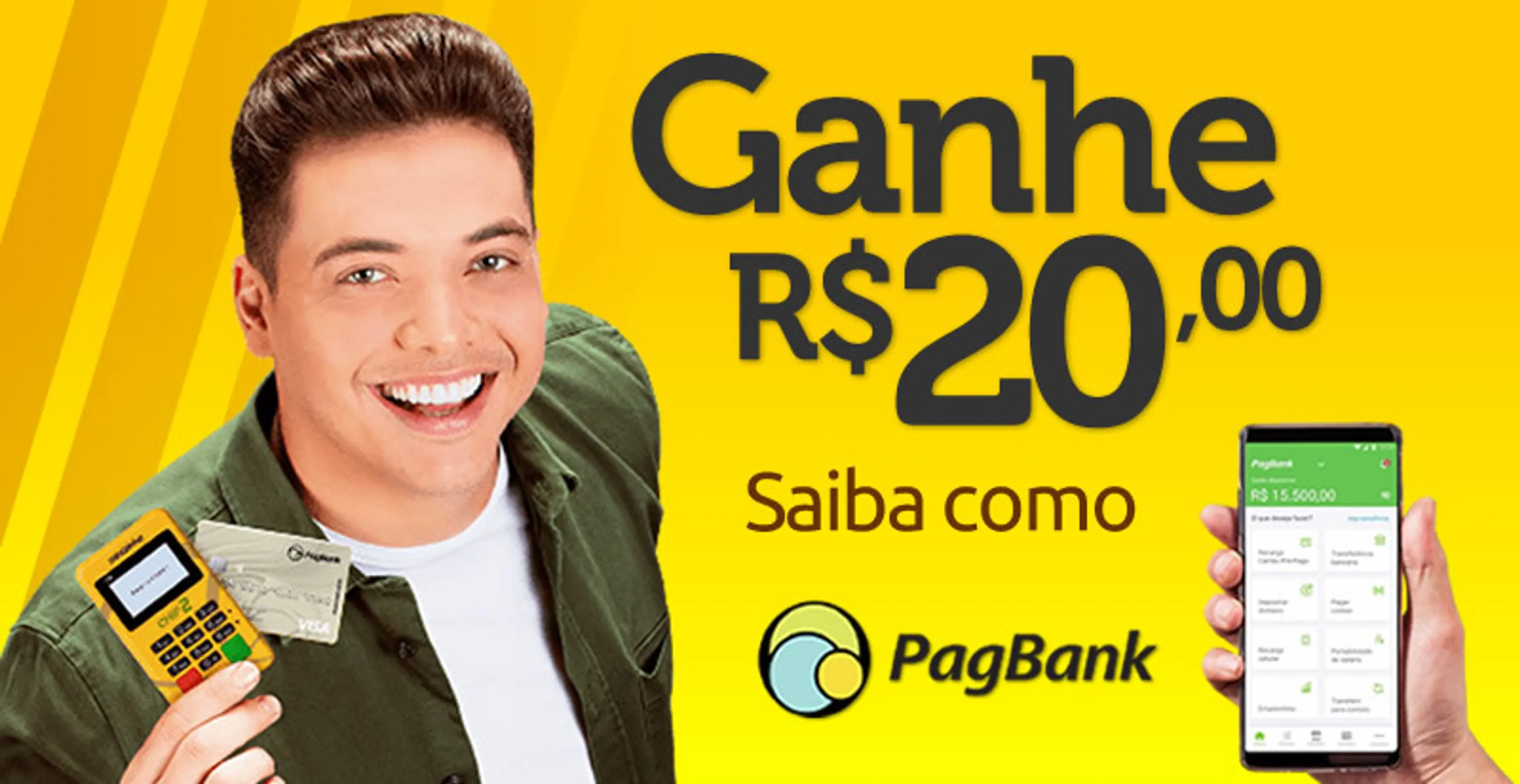 PagBank ganhe 20,00