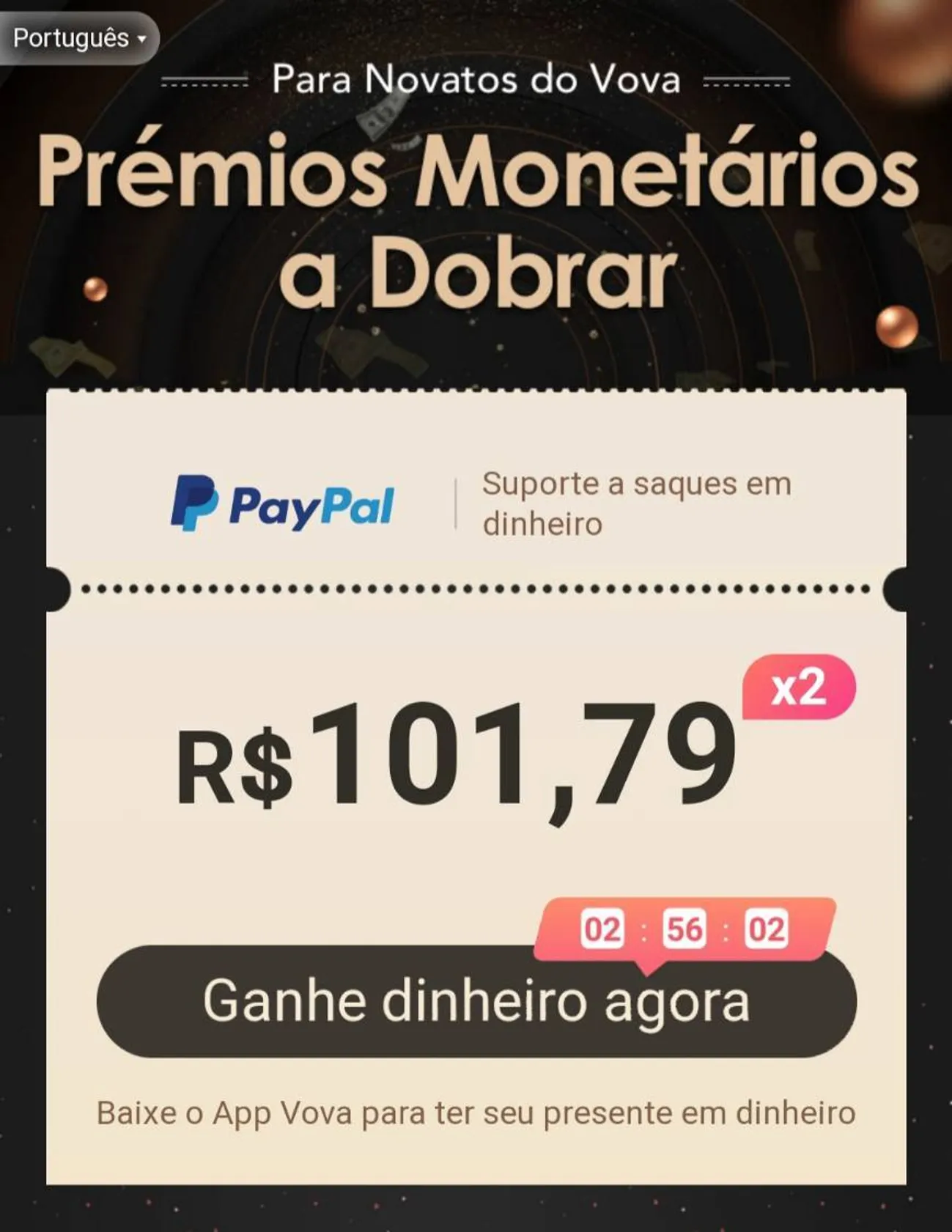 Vova Ganhe $ 100 Dólar 😱