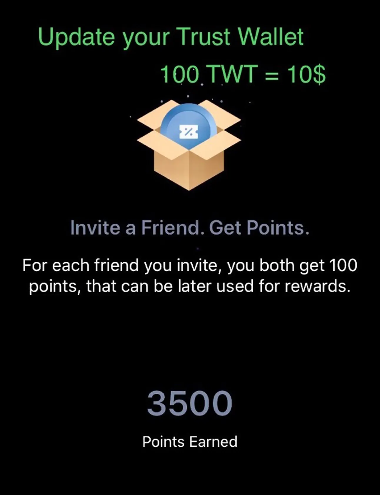 Trust Wallet airdrop & update