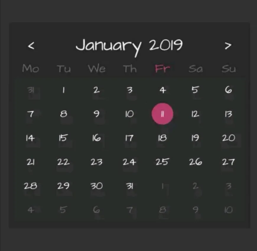 SimpleCal-Konponent for Kustom