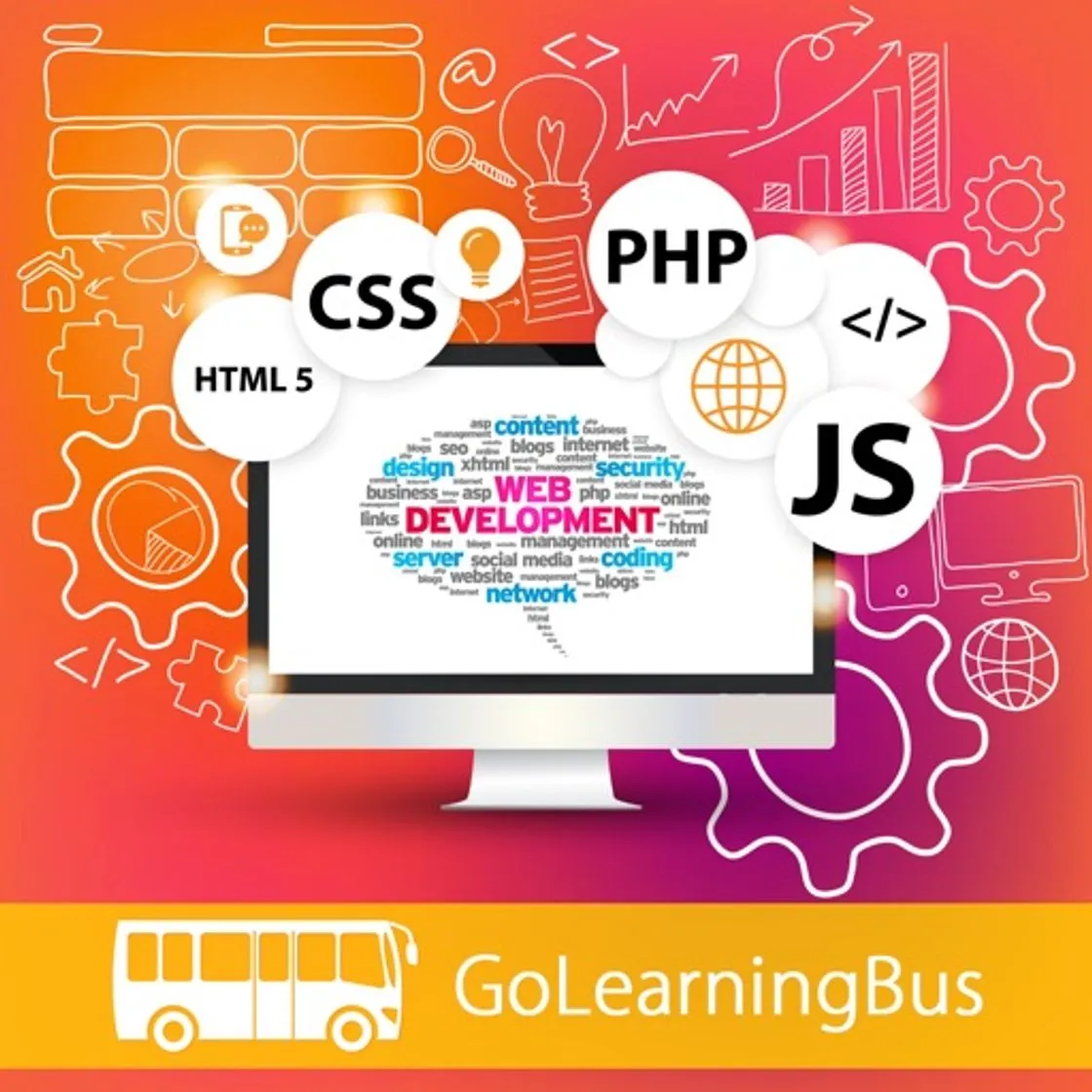 Learn HTML5, CSS, PHP and JavaScript by GoLearningBus