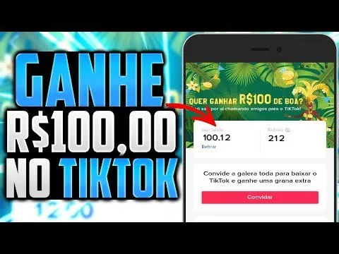 Tik Tok pagando pra vc ver vídeos e convidar amigos tutoria