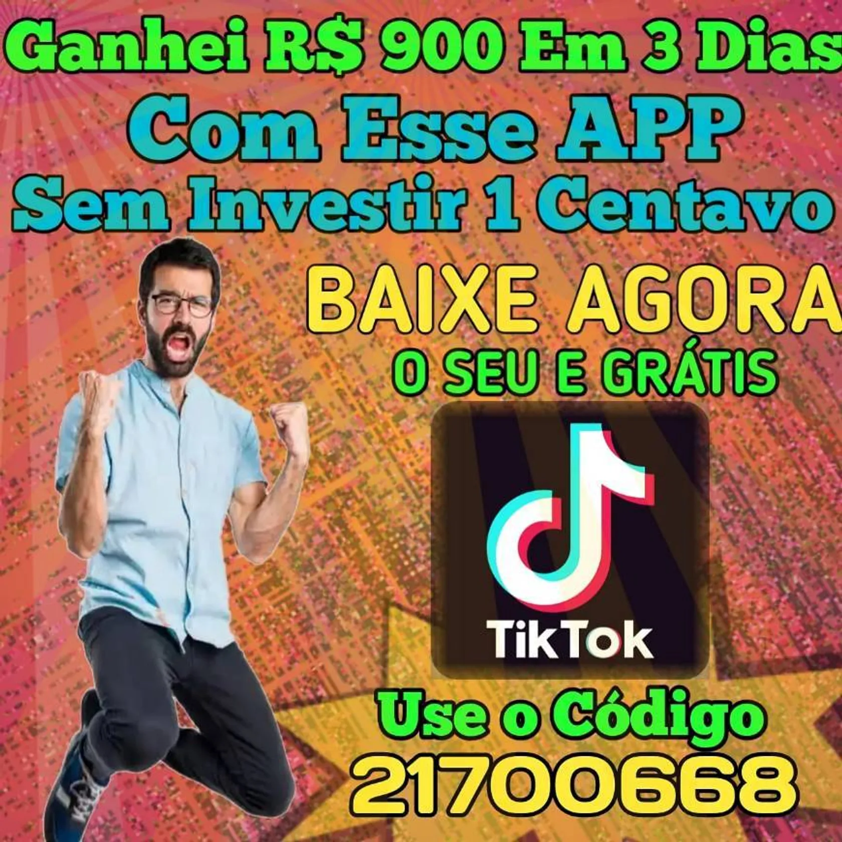 1 ) Baixe o app ⬇️ https://vm.tiktok.com/pSMHea/
2) 💵 Dig
