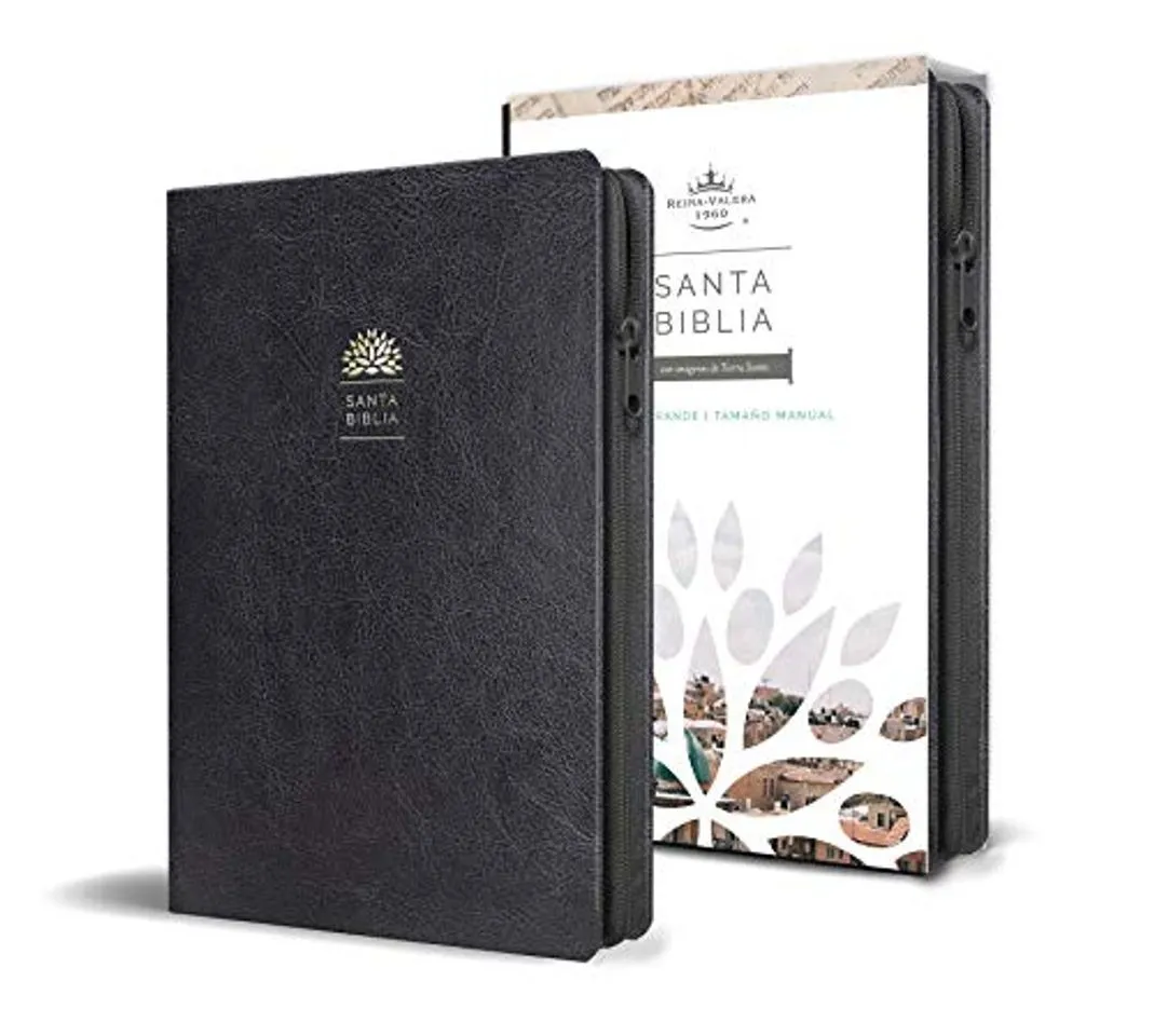 Santa Biblia Rvr 1960 - Tamaño Manual, Letra Grande, Cuero de Imitación,