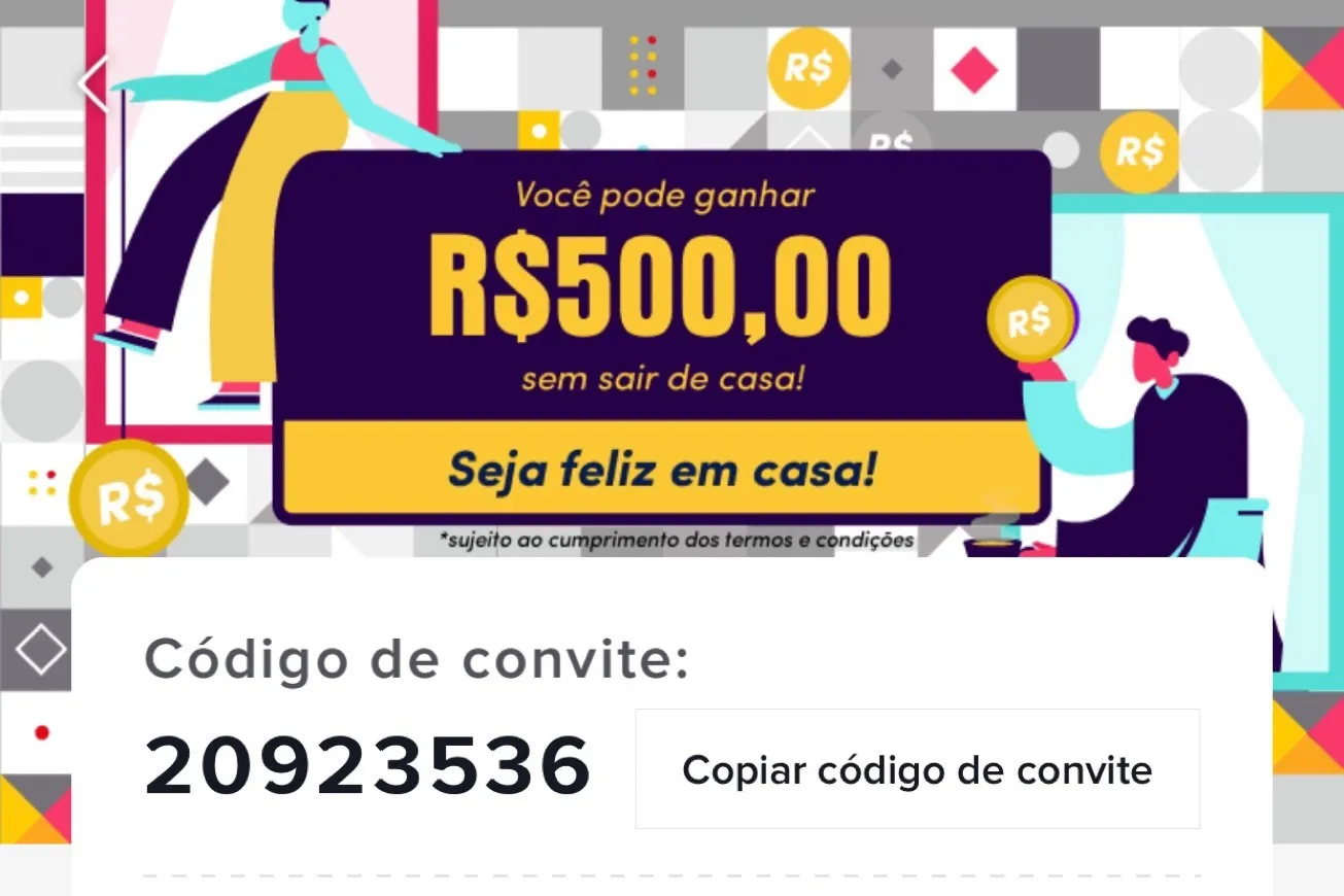 GANHE 500,00 sem sair de casa!