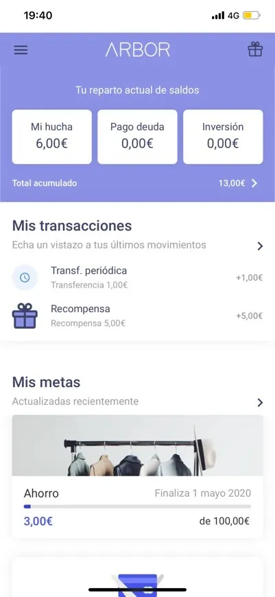 ARBOR 5€ FACIL CON REGISTRO