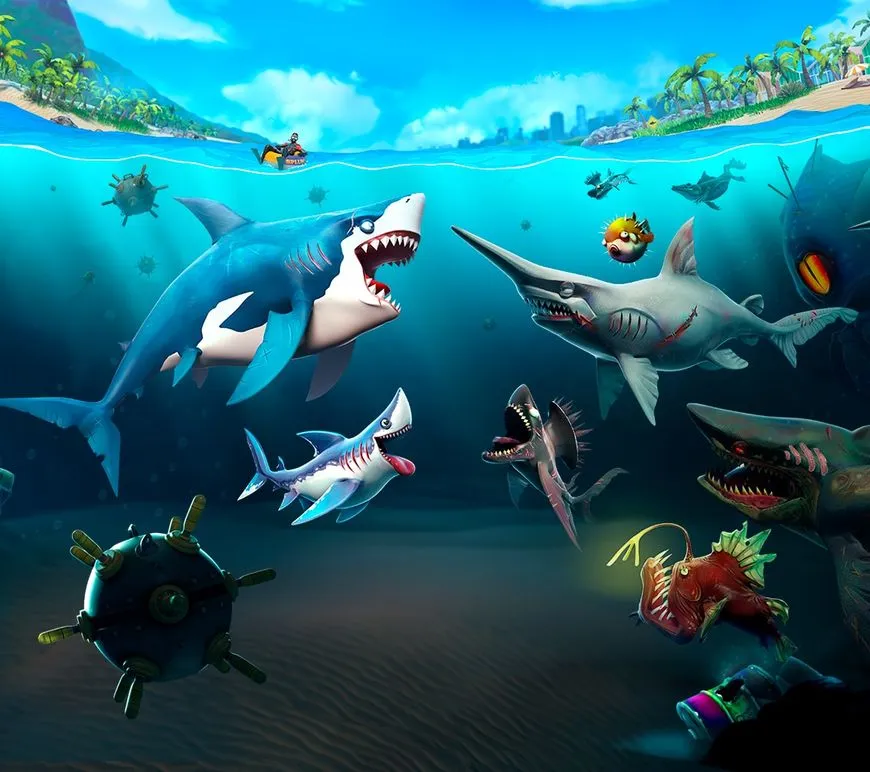 Hungry shark