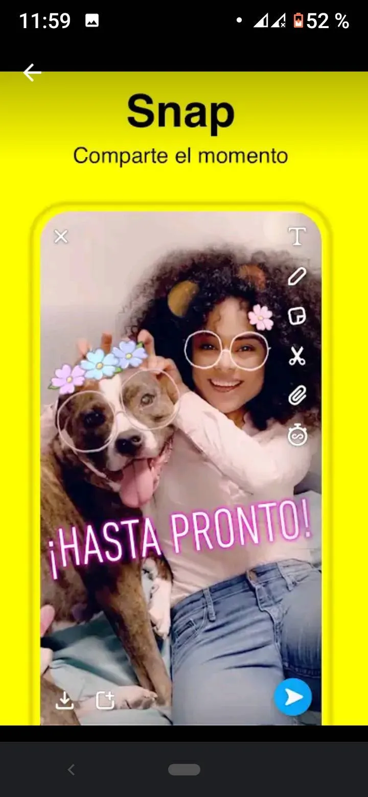 Snapchat es una forma rápida y divertida de compartir moment