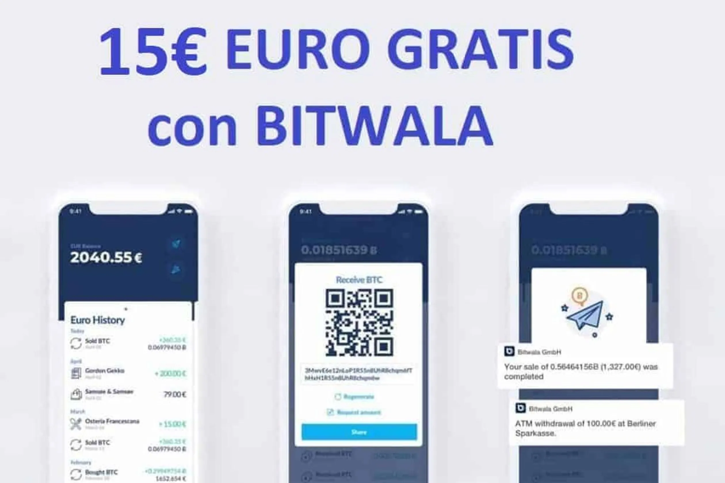 15 euros con bitwala
