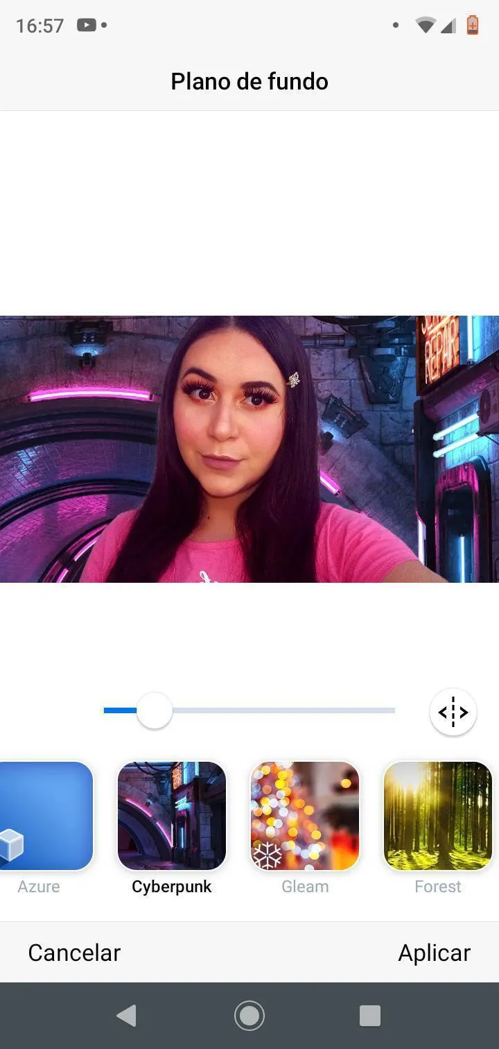 Faceapp o melhor em adicionar plano de fundo