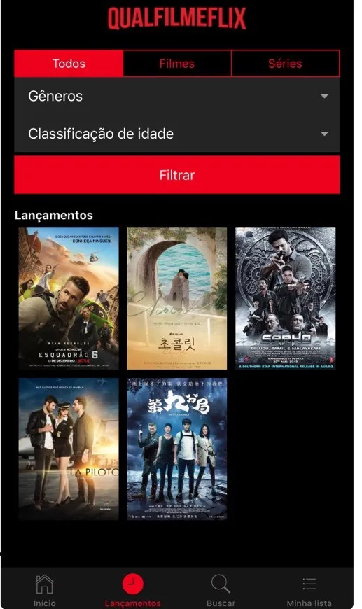 App para quem é indeciso escolhendo filme na netflix.