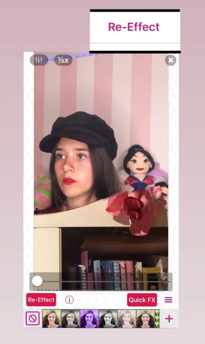 Clip re-efecto en vídeostar