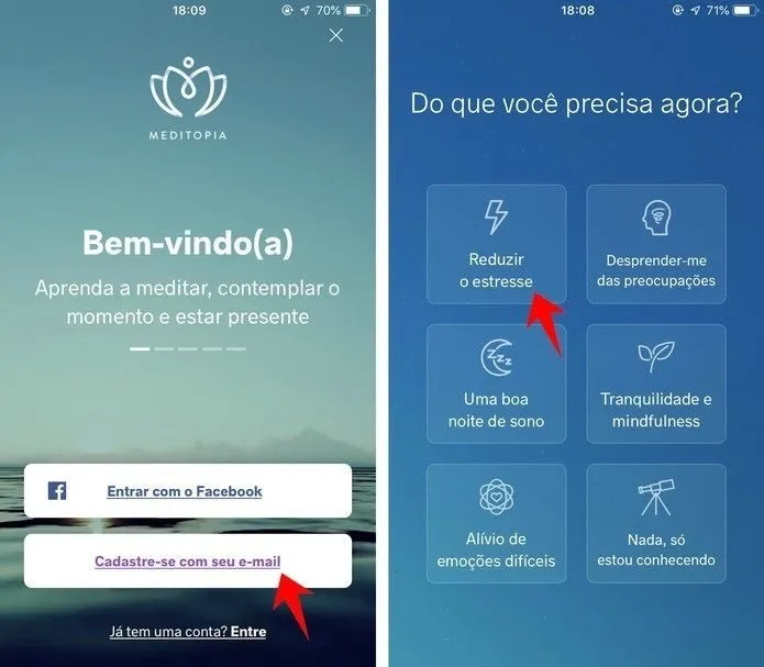App meditação