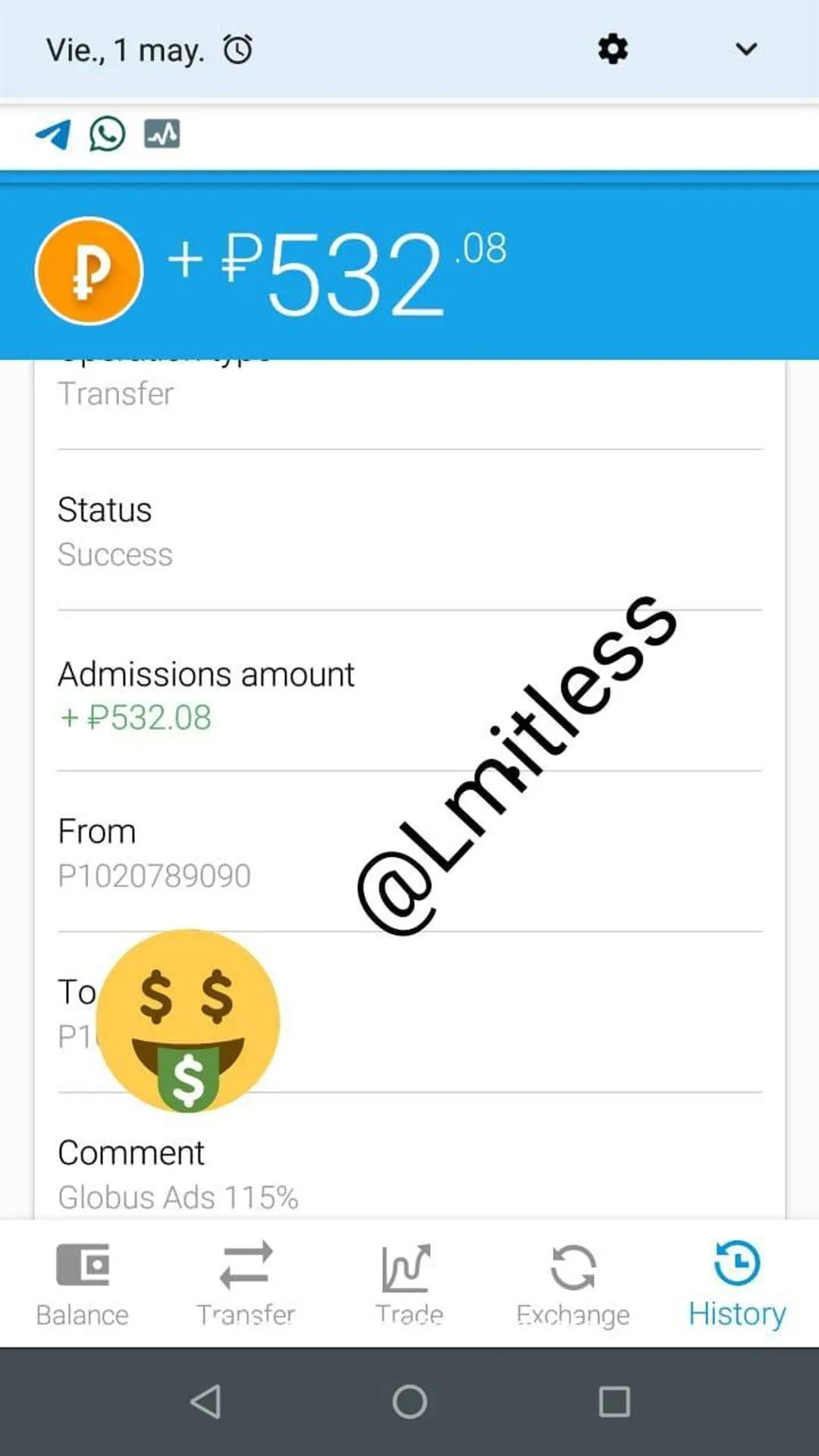 Globus APP gana dinero