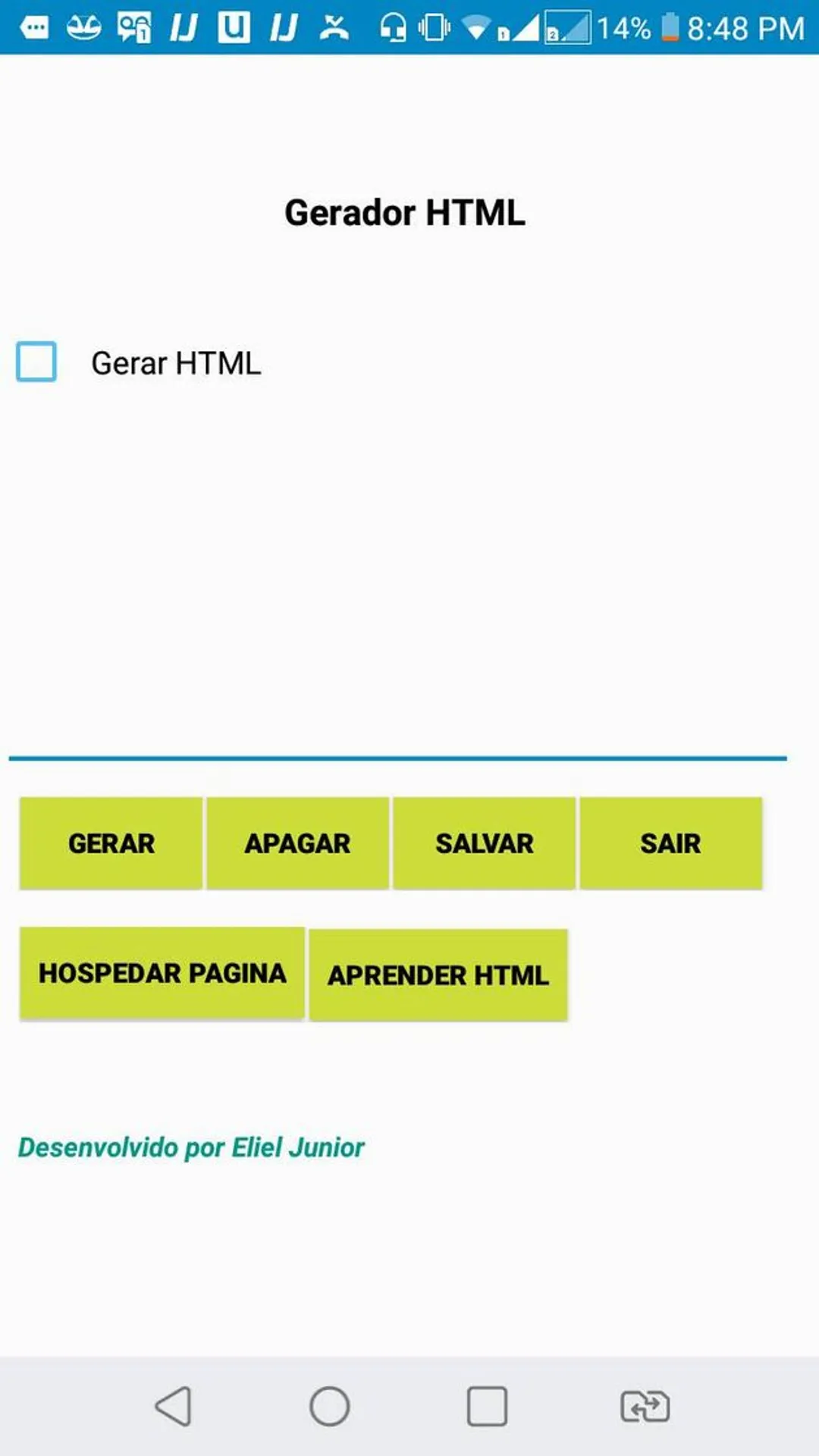 Crie páginas web em um único clique com este aplicativo.