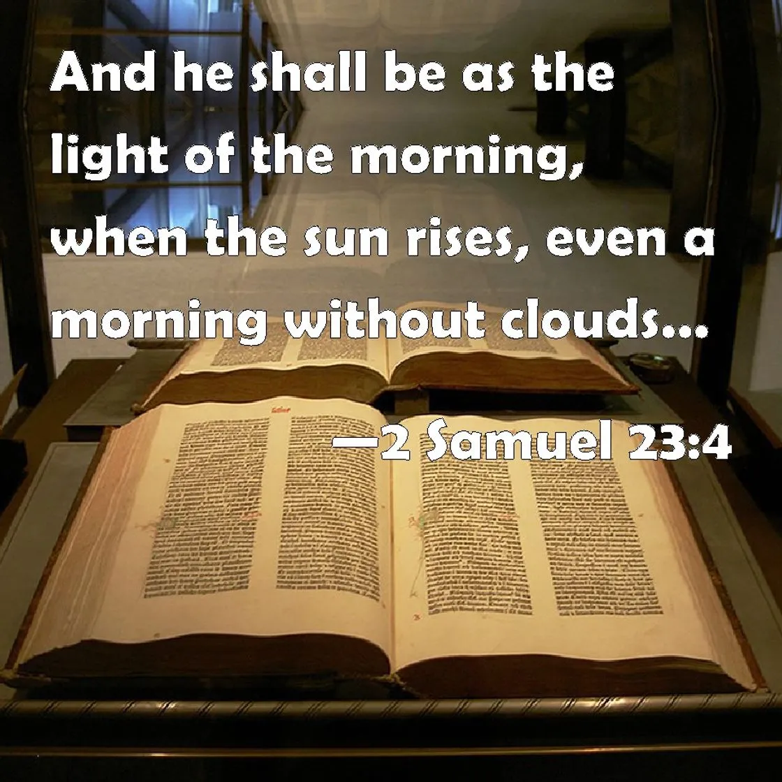 2 SAMUEL 23:4