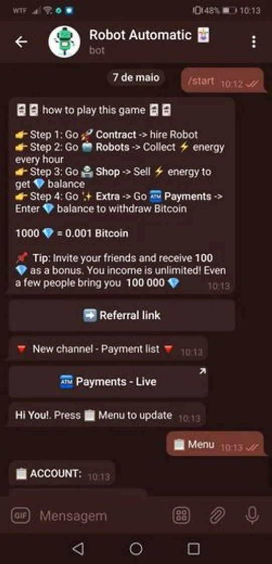ROBOT AUTOMATIC - WIN BITCOINS FREE