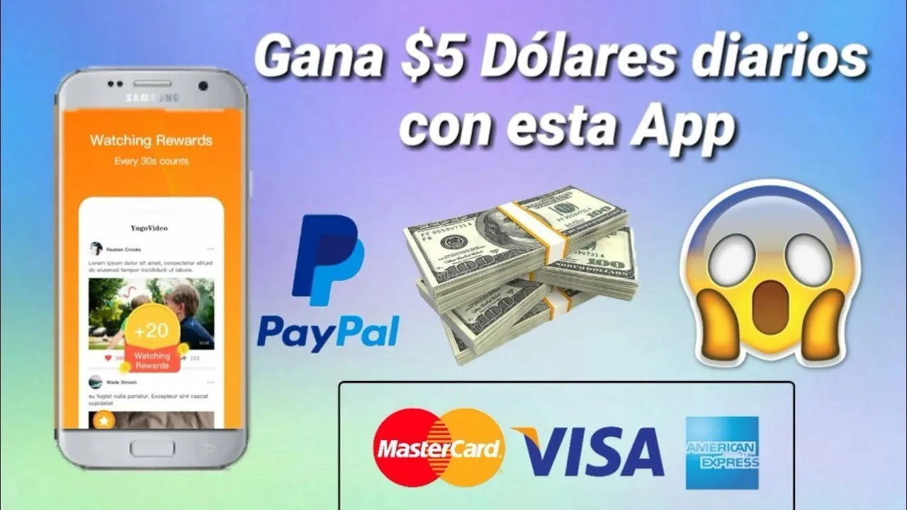 App para ganar dinero te dan 5dolares solo por meterte.