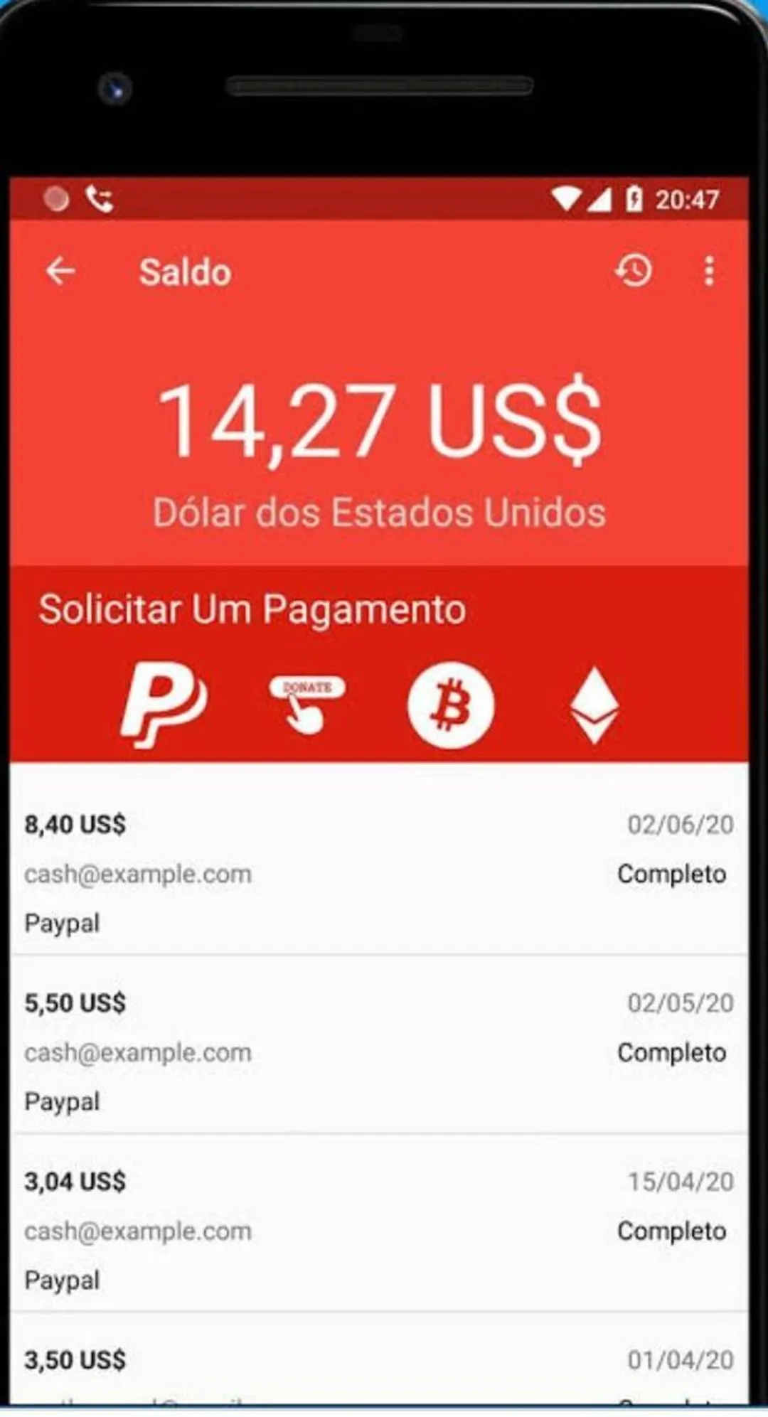 Attapoll app para responder questionários.