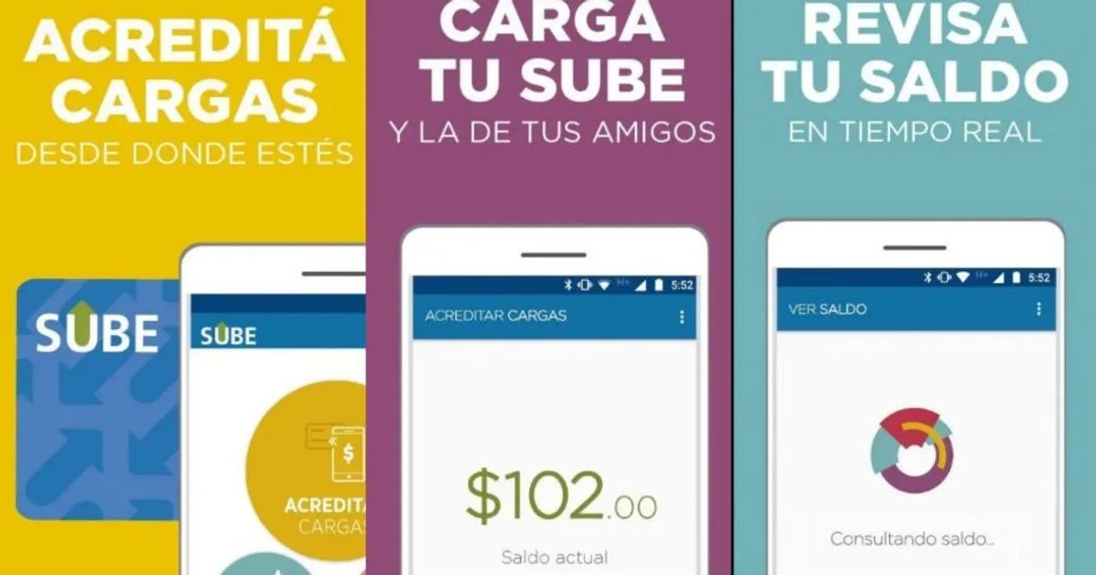 Aplicacion para cargar la tarjeta sube, sin esto no viajas..