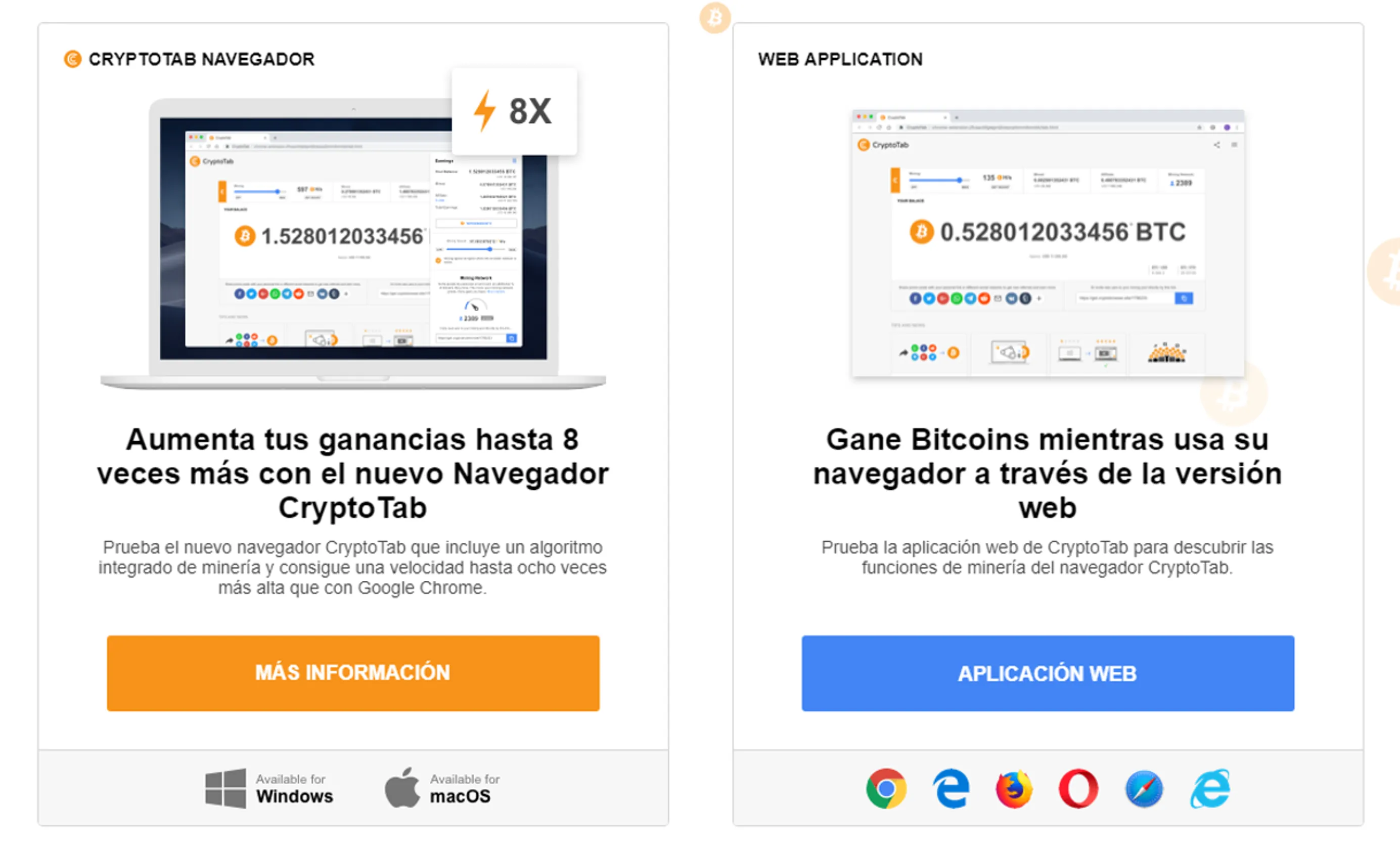 GANA BITCOIN POR USAR NAVERGAR EN LA RED