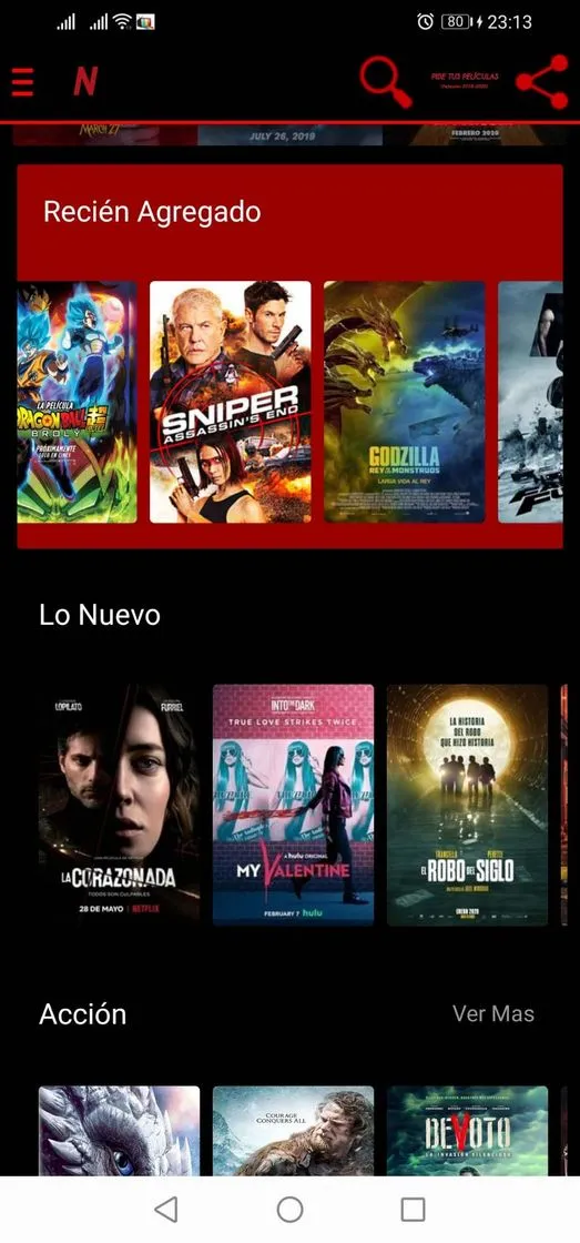 Aplicación para ver películas, series y tv online gratis.